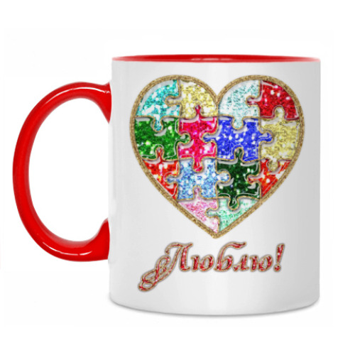 Кружка с принтом Сердце