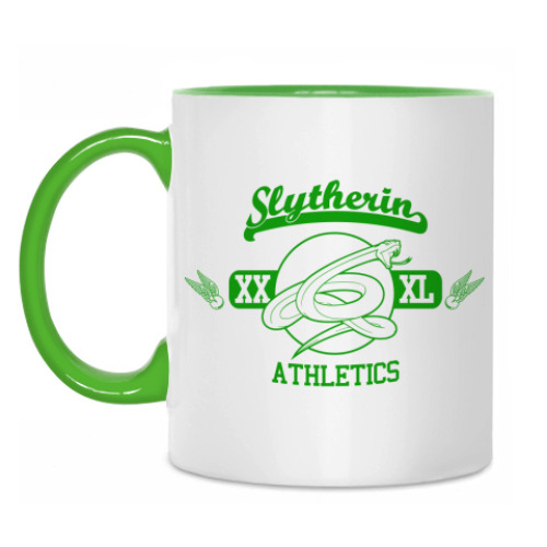 Кружка с принтом Slytherin