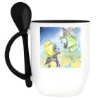 Кружка с ложкой