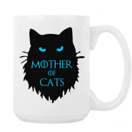 Кружка с принтом Mother of cats