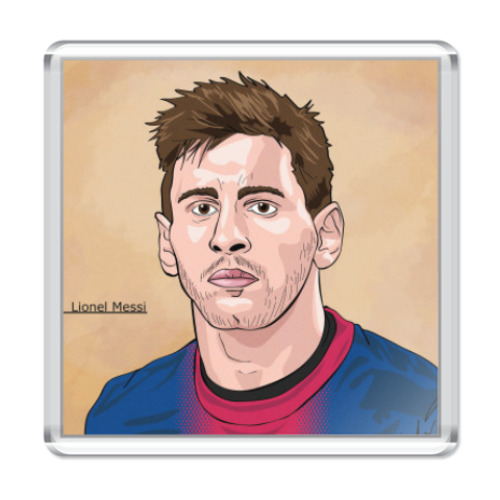 Магнит с принтом Лионель Месси