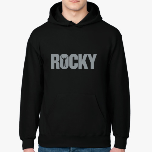 Толстовка худи с принтом Rocky