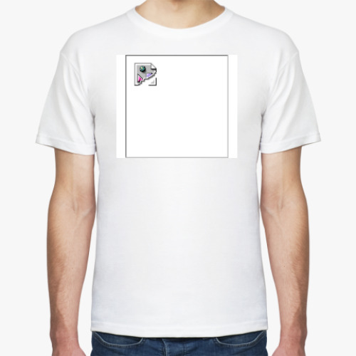 Футболка с принтом 'brokem link' пустая рамка