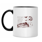 Кружка двухцветная