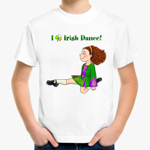 Детская футболка с принтом Reel girl