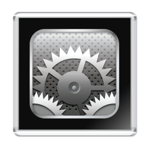 Магнит с принтом  iPhone:Settings