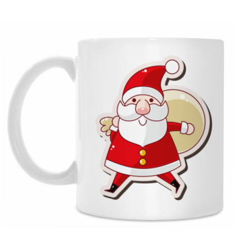 Кружка с принтом FUNNY SANTA