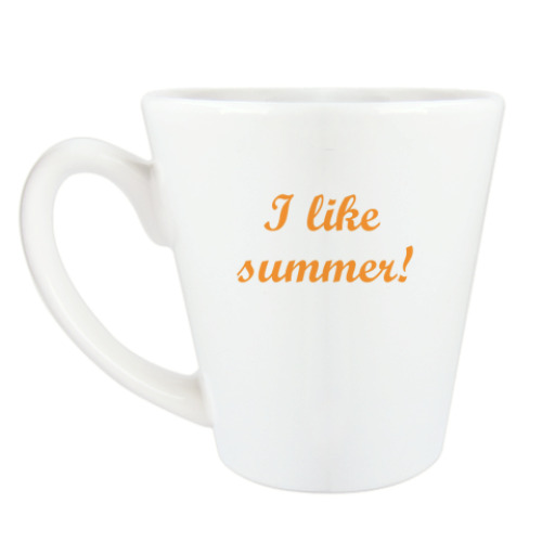 Чашка Латте с принтом 'Summer'