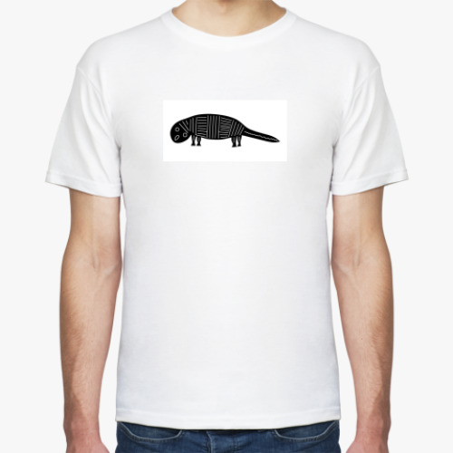 Футболка с принтом Ящерко