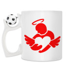 Кружка с футбольным мячиком