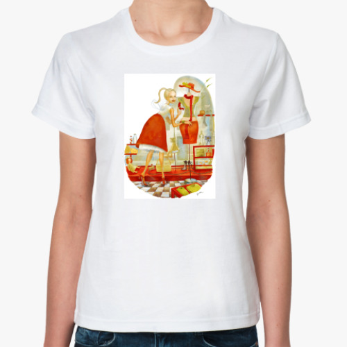 Классическая футболка с принтом ФЕЯ