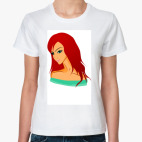 Классическая женская футболка Girl
