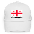 Кепка / бейсболка, белая (печать)  Georgia