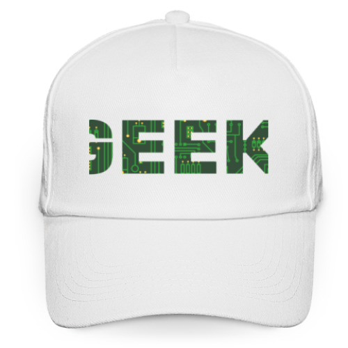 Кепка бейсболка с принтом geek