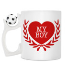 Кружка с футбольным мячиком