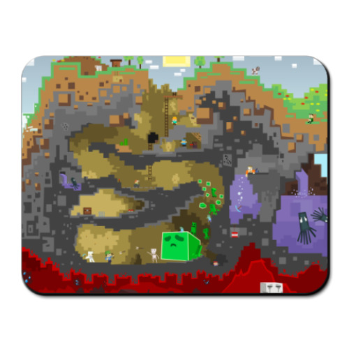 Коврик для мыши с принтом  Обои Mojang