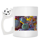Кружка с футбольным мячиком
