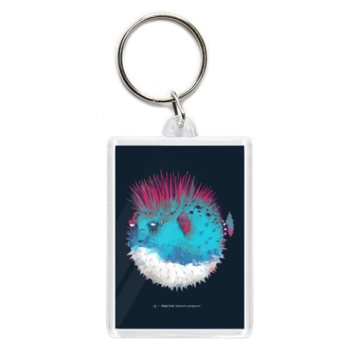Брелок с принтом Брутальная рыба панк Punk fish