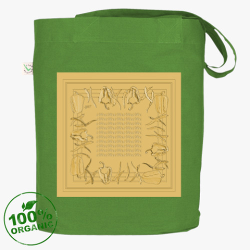 Сумка шоппер с принтом перечное ископаемое