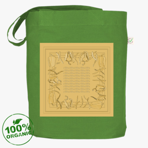 Сумка шоппер с принтом перечное ископаемое