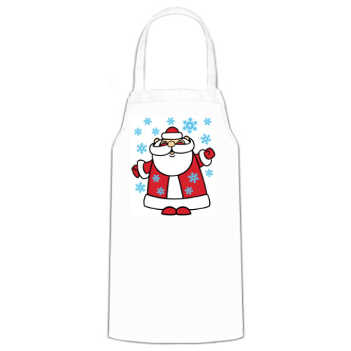 Фартук с принтом Дед Мороз