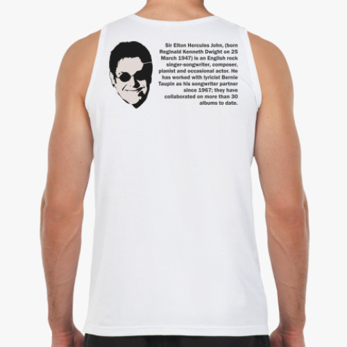 Майка с принтом Elton John