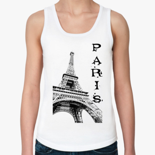 Женская майка с принтом париж