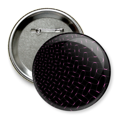 Значок 75мм с принтом абстракция