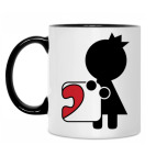 Кружка двухцветная