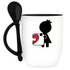 Кружка с ложкой