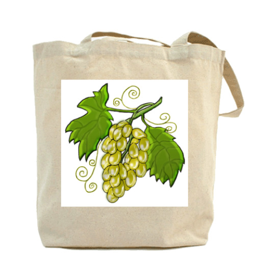 Сумка шоппер с принтом Виноград