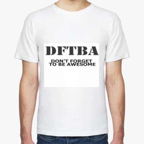 Футболка с принтом awesome