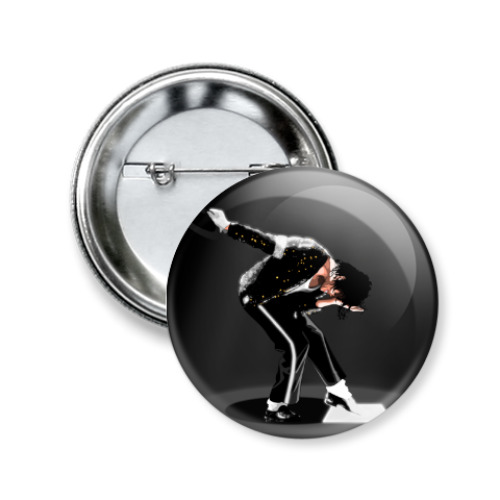 Значок 50мм с принтом Michael Jackson