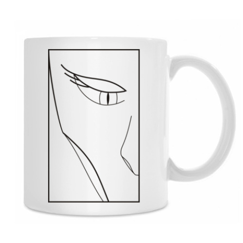 Кружка с принтом 'Кошка'