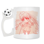 Кружка с футбольным мячиком