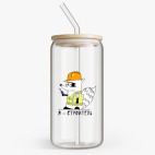 Банка с бамбуковой крышкой