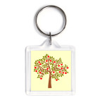 Брелок 3.9 x 3.9 см Яблоня