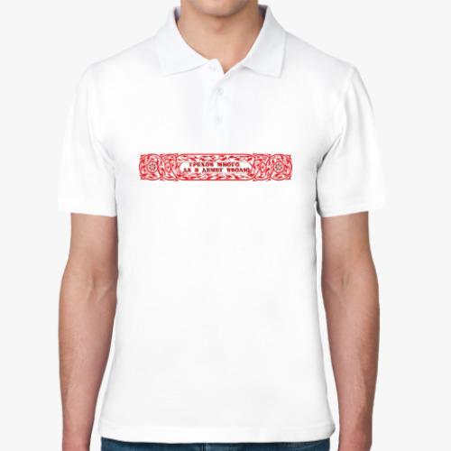 Рубашка поло с принтом Грехов много, да и денег вволю