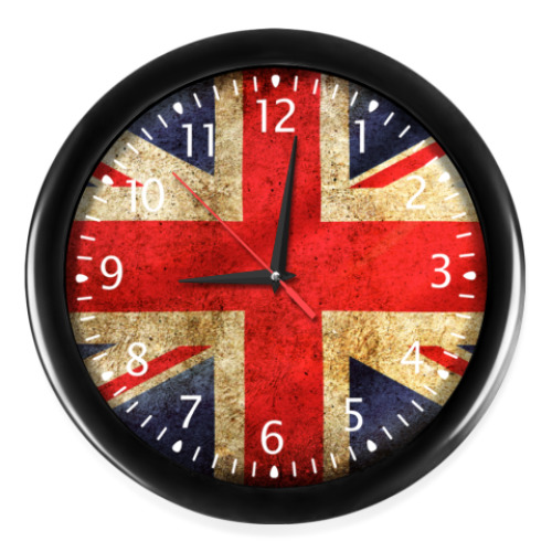 Часы с принтом Британский Флаг (Union Jack)