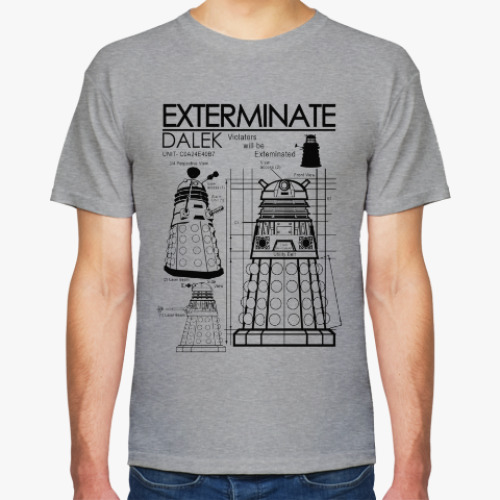 Футболка с принтом Dalek plan