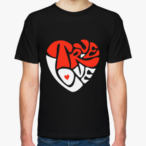 Футболка с принтом True Love