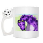 Кружка с футбольным мячиком