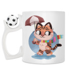 Кружка с футбольным мячиком