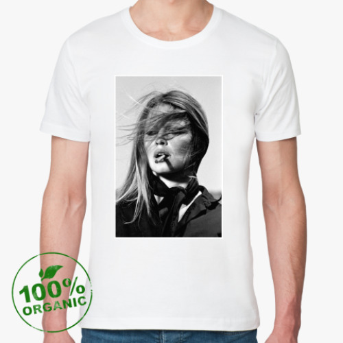Футболка из органик-хлопка с принтом Brigitte Bardot