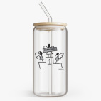 Банка с бамбуковой крышкой