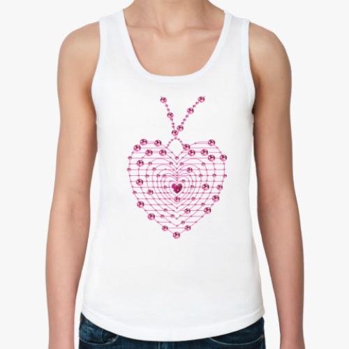 Женская майка с принтом Сердце
