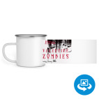 Кружка металлическая белая (круговая запечатка)