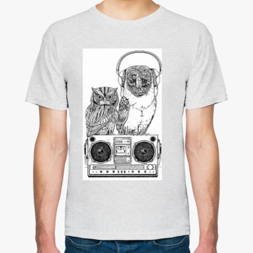 Футболка с принтом Совы. Совушки. Owl. Owls.