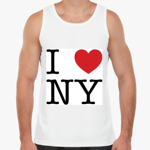 Майка с принтом I love NY
