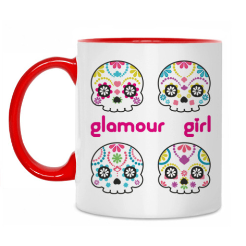 Кружка с принтом Glamour Girl